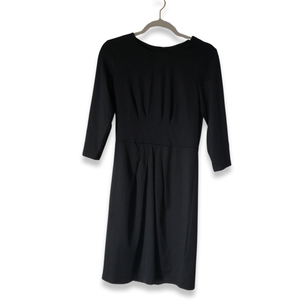 J. McLaughlin 3/4 Sleeve Black Dress Size Small